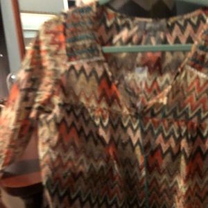 Chevron, sheer shirt